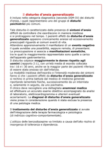 Il disturbo d`ansia generalizzato