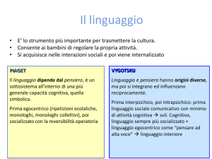 Il linguaggio