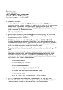 Curriculum vitae : PARISOTTO RENZO