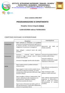 Fisica Classi Seconde indirizzi Tecnologico - IIS “Einaudi