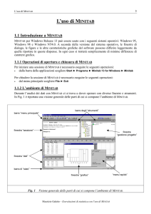 L`uso di MINITAB