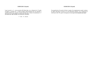 ESERCIZIO 2 (8 punti) I geni recessivi a, b, c sono associati nell