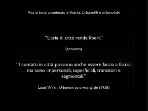 “L`aria di città rende liberi.” “I contatti in città