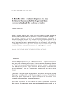 Il disturbo fobico e l`attacco di panico alla luce dell`interpretazione