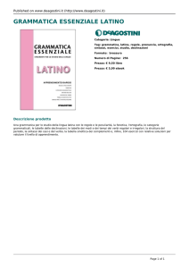 Grammatica essenziale latino