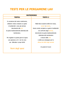 TESTI PER LE PERGAMENE LAV
