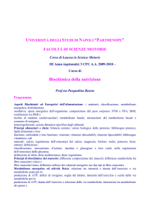 Biochimica della nutrizione
