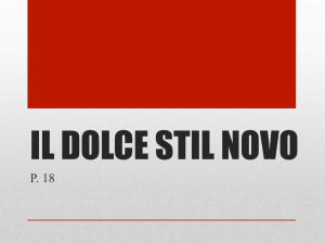 il dolce stil novo