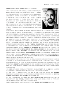 Leggi il Curriculum di Francesco Frangipane