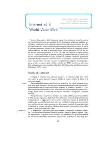 Internet ed il World Wide Web - Dipartimento di Matematica e