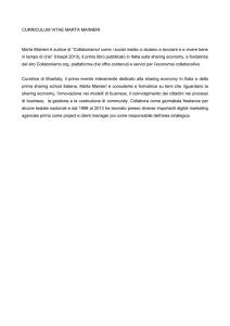 CURRICULUM VITAE MARTA MAINIERI Marta