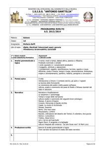classe 3^l - ISISS Antonio SANT`ELIA