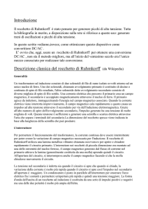 Introduzione Descrizione classica del rocchetto di Ruhmkorff (da