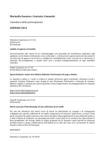 Marinella Senatore. Costruire Comunità