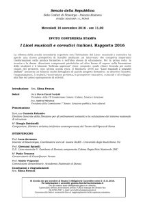 Invito Stampa_Report 2016 Licei musicali e coreutici Sala Nassiriya