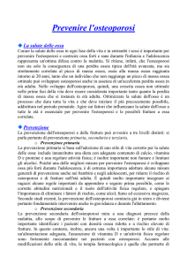5- Prevenire l`osteoporosi