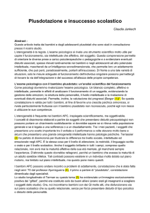 Plusdotazione e insuccesso scolastico - zetapiesse