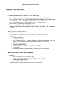 prerequisiti liceo linguistico