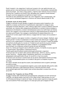 (DAS) e il disturbo post traumatico da stress (PTSD)