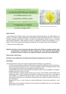 Il progetto del laboratorio - Istituto comprensivo Compagni Carducci