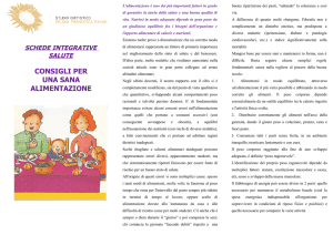 Una sana alimentazione - Studio Dietistico Pavan