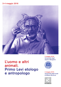 L`uomo e altri animali. Primo Levi etologo e antropologo
