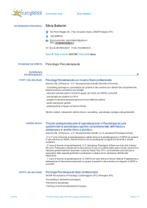 Silvia Ballerini Psicologa Psicoterapeuta