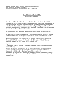 - C U R R I C U L U M    V I T A E - del Dr. Mauro Colajacomo Nato a