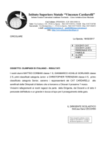 Circolare 149 Risultati Olimpiadi Di Italiano