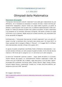 Olimpiadi della Matematica