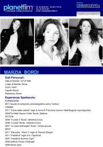marzia bordi - Planet Film