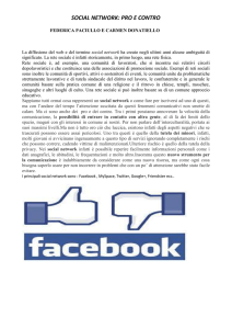 SOCIAL NETWORK: PRO E CONTRO