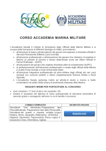 CORSO ACCADEMIA MARINA MILITARE