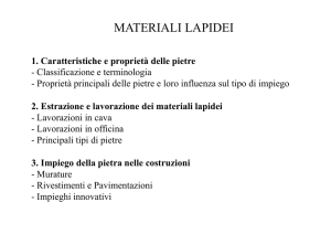 MATERIALI LAPIDEI