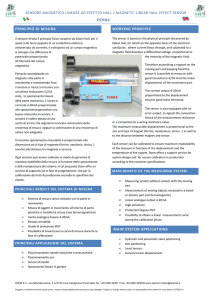sensore magnetico lineare ad effetto hall / magnetic linear