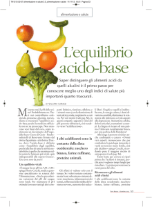 L`equilibrio acido-base