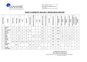 esami di idoneita` - servizi socio-sanitari