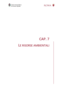 le risorse ambientali - Città metropolitana di Roma Capitale