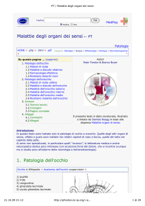 Malattie degli organi dei sensi PT 3.2