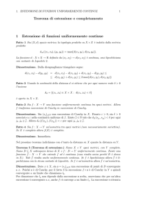 Teorema di estensione e completamento