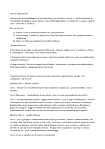 Piano di miglioramento Attraverso la stesura del