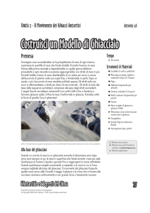 Costruisci un Modello di Ghiacciaio