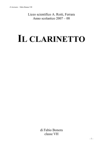 il clarinetto - Digilander