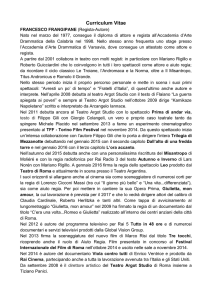 Curriculum Vitae - Dominio Pubblico Teatro
