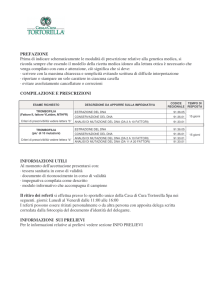 Modulistica per esame di Trombofilia