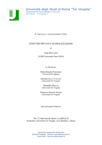 Università degli Studi di Roma “Tor Vergata”