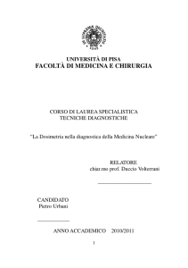 Dosimetria nella diagnostica della Medicina Nucleare
