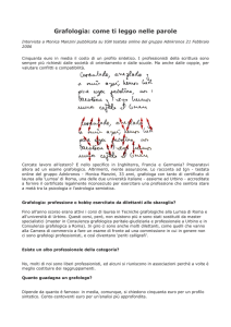 Grafologia: come ti leggo nelle parole