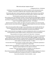 Alla ricerca dei per sempre nel mai.