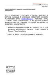 nuovo modulo ritiro teoria e solfeggio